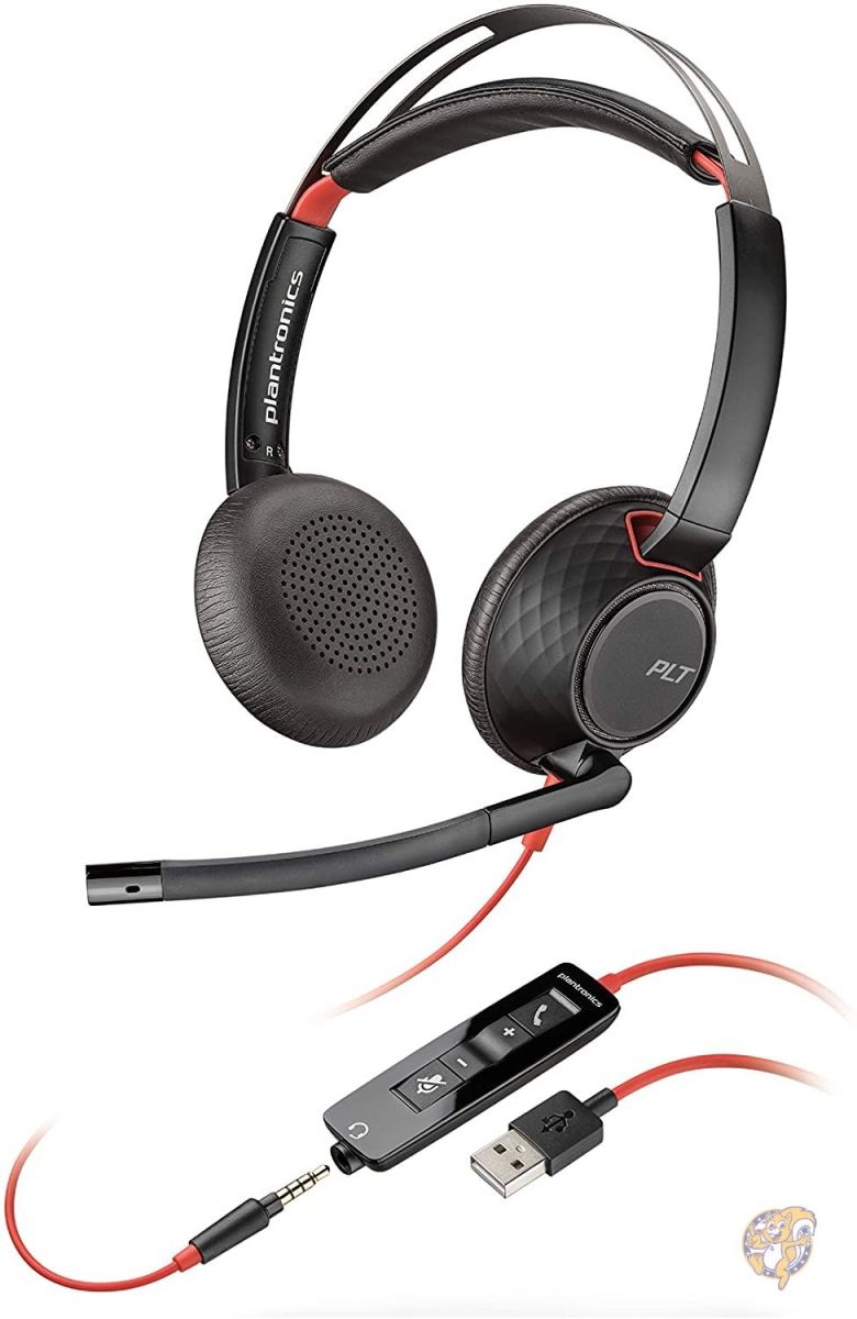 Plantronics Blackwire 5220 Binaural Head-band Black,Red 送料無料