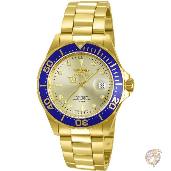 【クーポン配信中】インヴィクタ メンズ プロ ダイバー ゴールド ダイヤル 18K 14124 腕時計 Invicta｜パームスアメリカ
