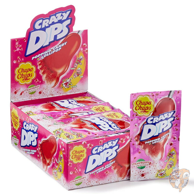 チュッパチャプス Chupa Chups クレイジー ディップ キャンディ ストロベリー 336g ロリポップ　個包装チュッパチャプス　アメリカ輸入お菓子　海外お菓子　飴 送料無料