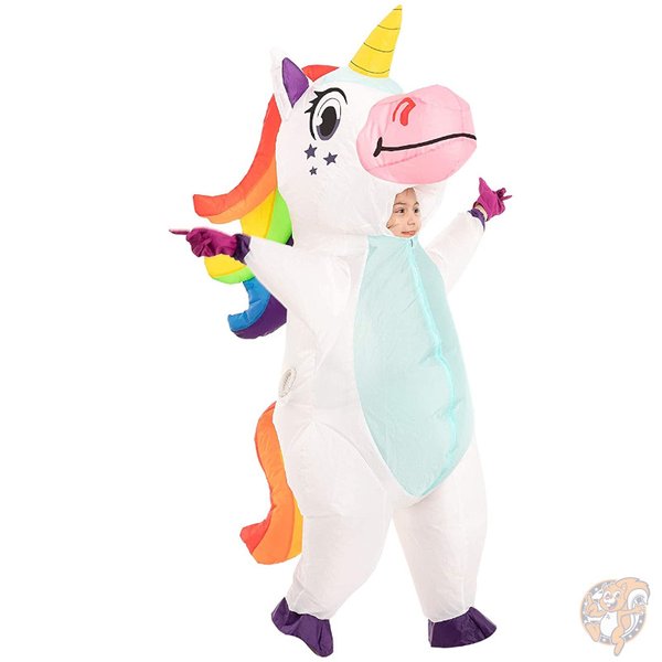 【クーポン配信中】Spooktacular Creations エアコス 子供用 ユニコーン 空気で膨らむコスチューム ハロウィン イベント 送料無料
