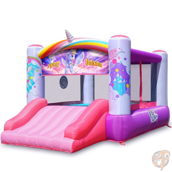 Action Air バウンスハウス ユニコーン エアー遊具 かわいい インフレータブル トランポリン 女の子 誕生日会 イベント 送料無料｜パームスアメリカ