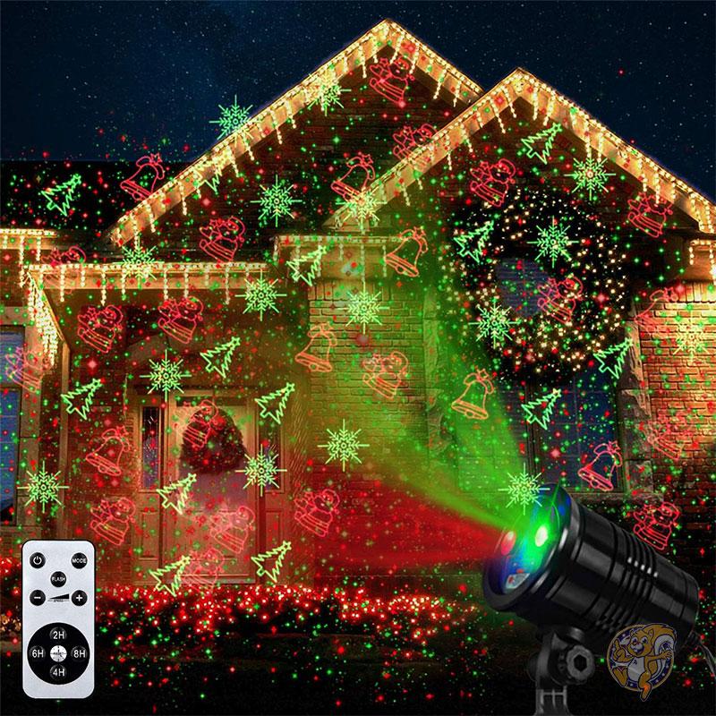 【先着55名様!全品555円クーポン配信中】レーザーライト クリスマス装飾 プロジェクターライト 屋外デコレーション YG-LA-01 YMing イルミネーション デコレーション クリスマス
