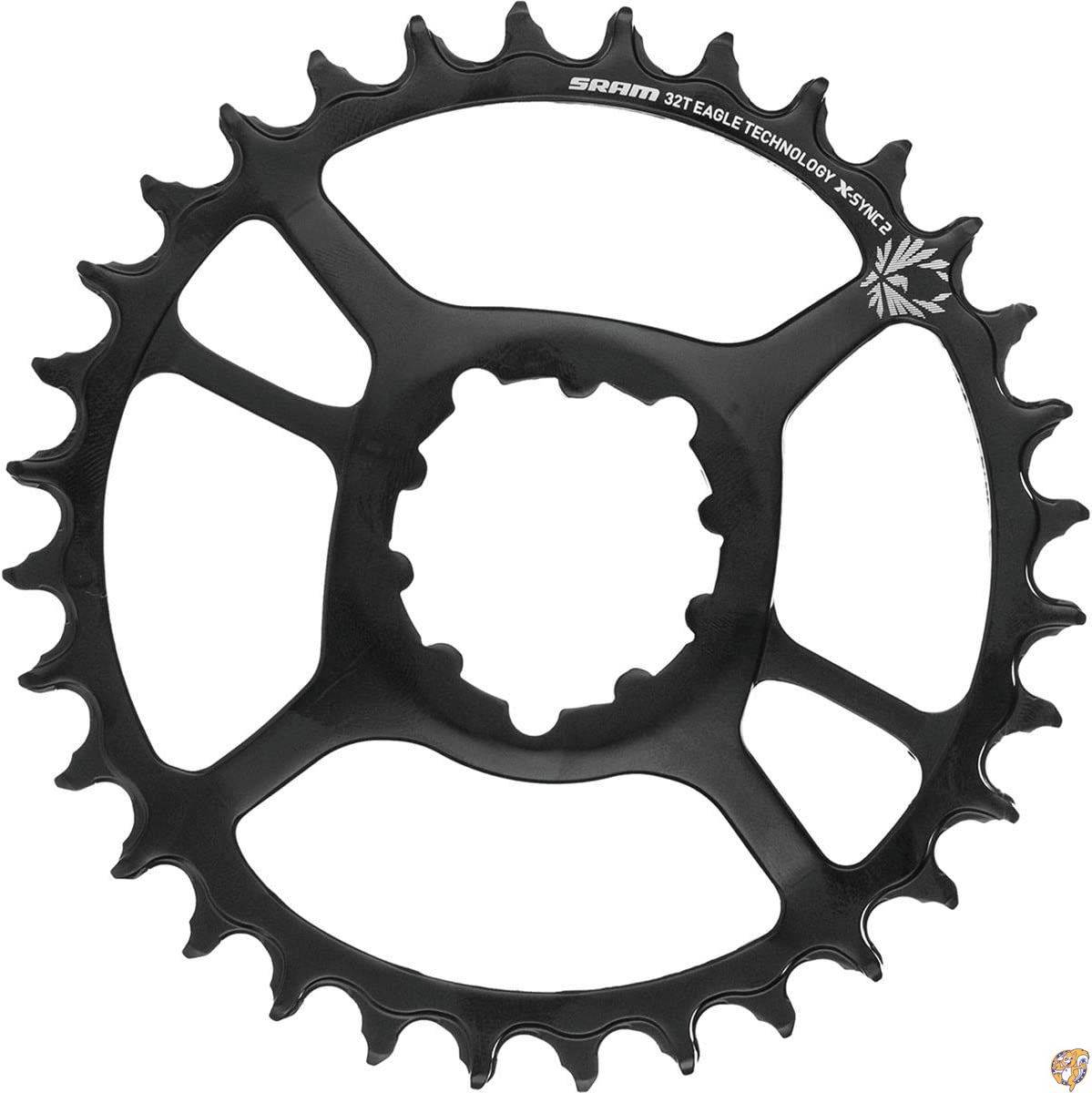 【クーポン配信中】Sram Chain Ring X-sync 2 Steel Direct Mount 6mm Offset Boost Eagle: Black 送料無料
