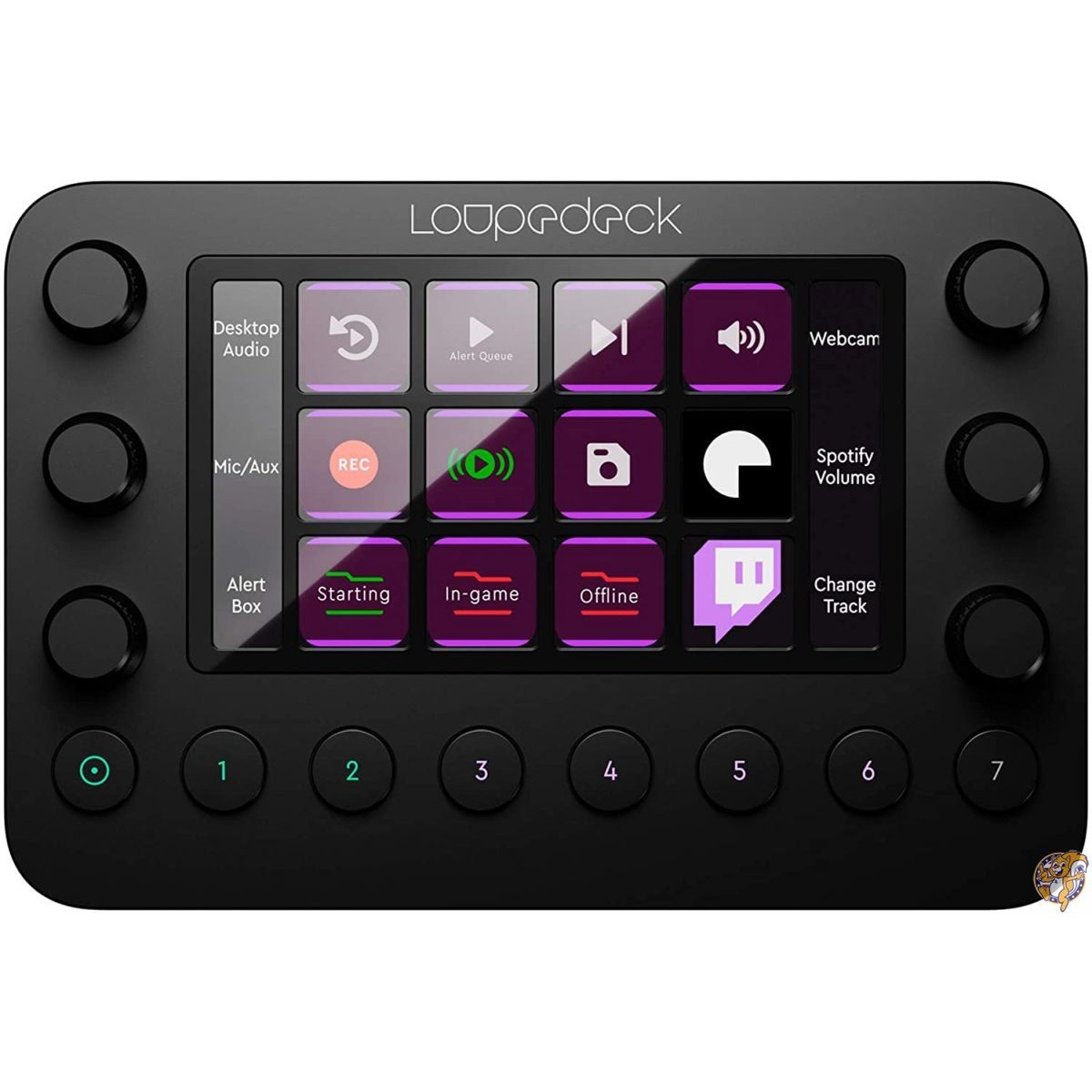 【クーポン配信中】Loupedeck Live - ライブ配信、写真、ビデオ編集用のカスタムコントローラ カスタマイズ可能なボタン ダイヤル LED 送料無料
