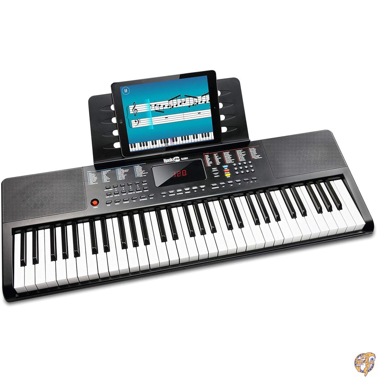 RockJam 61キー 電子キーボード フルキット スタンド、スツール