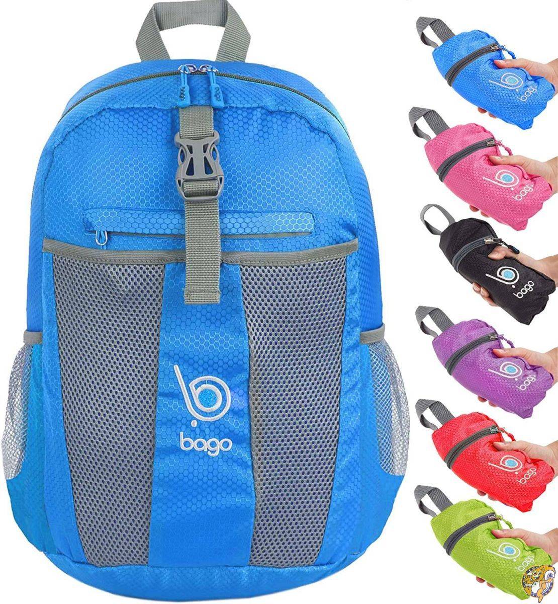 【25日最大4000円クーポン】Bago バックパック デイパック - 便利 軽量 荷造りしやすい ポケットに折り込み収納が可能 - 198.5g (7オンス)|パームスアメリカ