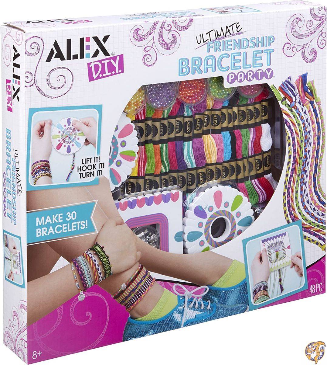 【楽天市場】Alex DIY Wear Ultimate Friendship ブレスレット パーティー キッズ アート&クラフト ...
