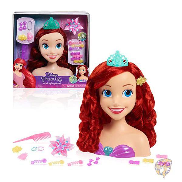 【クーポン配信中】Disney Princess ディズニープリンセス 子供用おもちゃ アリエル スタイリングヘッド 87616