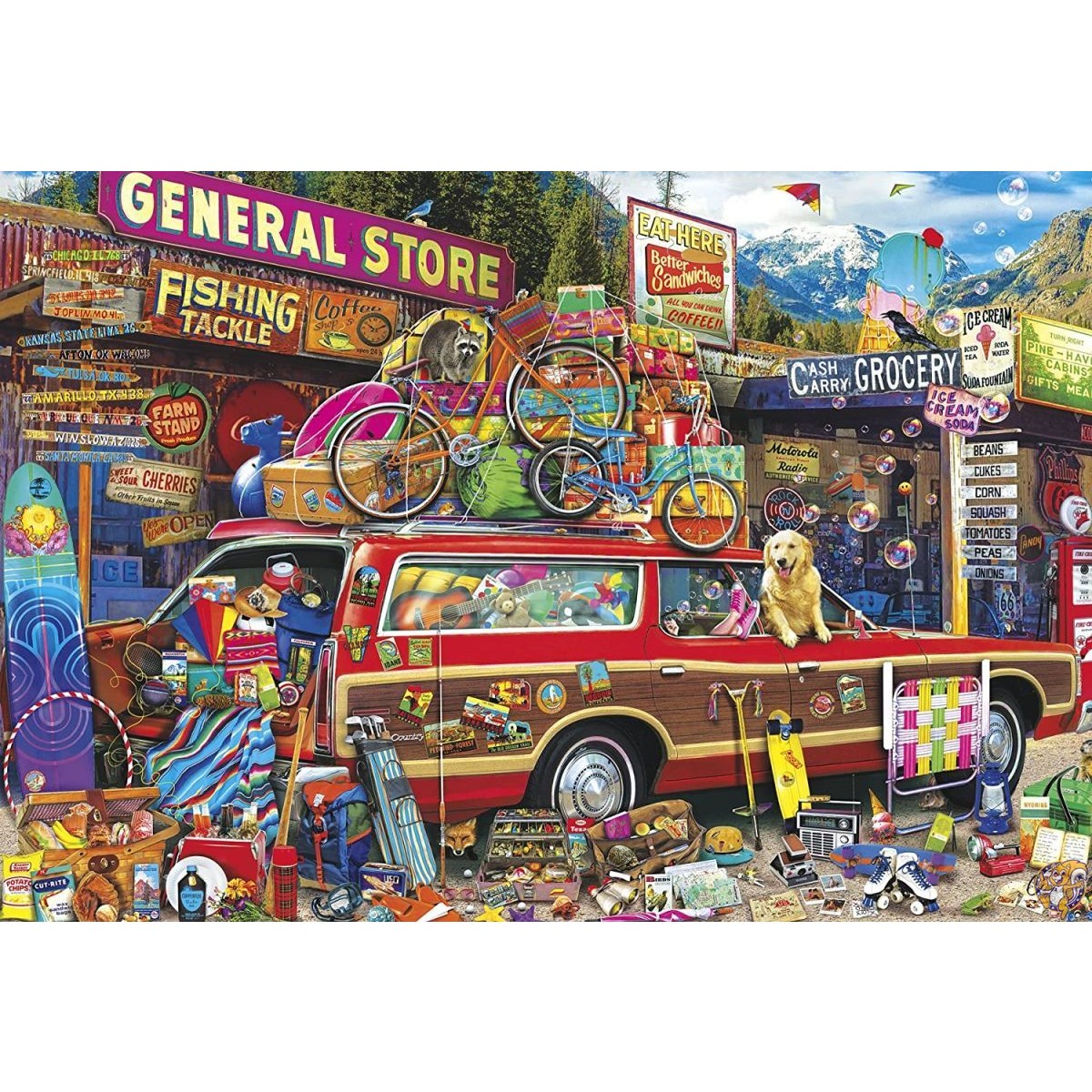 Buffalo Games - Aimee Stewart - Family Vacation - 2000 Piece Jigsaw 送料無料 9,071円