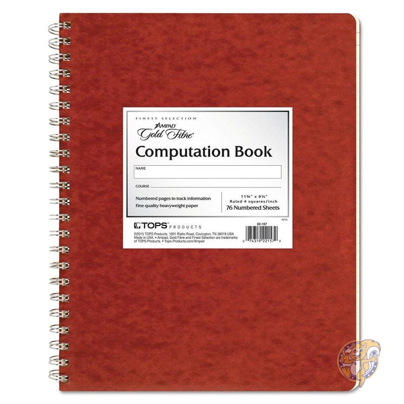 【クーポン配信中】エセルテ Esselte Computation ブック カドリール ルール アンティーク アイボリー 76シート並行輸入品 送料無料