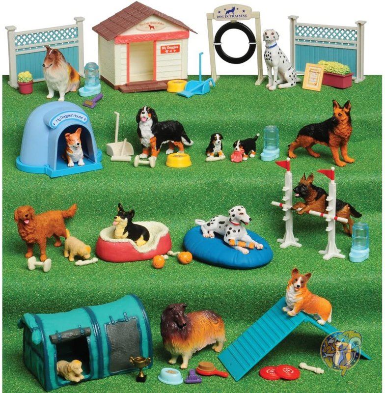 【クーポン配信中】ドッグアカデミー プレイセット 51個 Constructive Playthings 犬フィギュア 送料無料