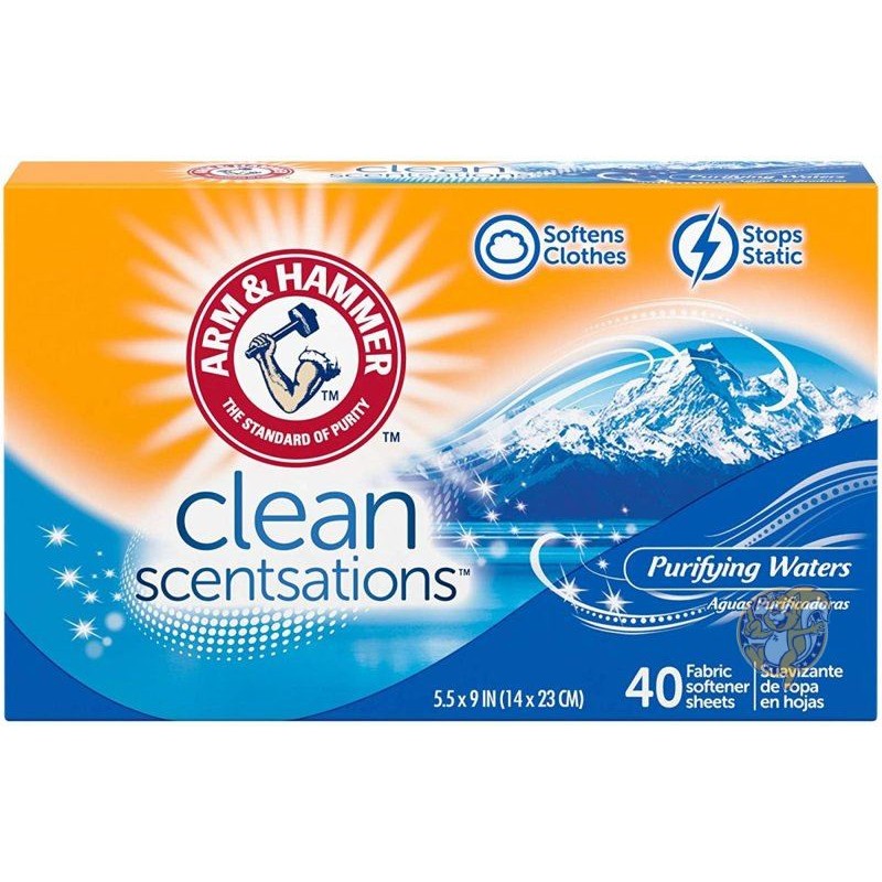 【クーポン配信中】アーム＆ハンマー 柔軟剤シート Arm & Hammer 14030 乾燥機用40枚入り 送料無料