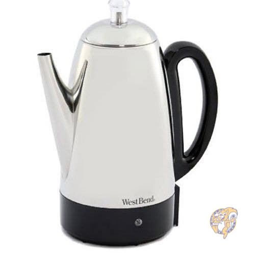 【クーポン配信中】West Bend ウエストベンド　 パーコレーター ステンレス　コーヒーメーカー　Classic Percolator 並行輸入品 送料無料