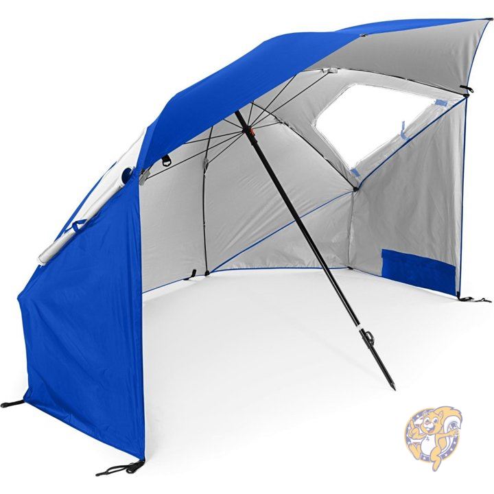 【クーポン配信中】スーパーブレーラ Super Brella アンブレラ パラソル 傘 テント アウトドア ビーチ 日陰 ブルー 並行輸入 簡易テント 送料無料|パームスアメリカ