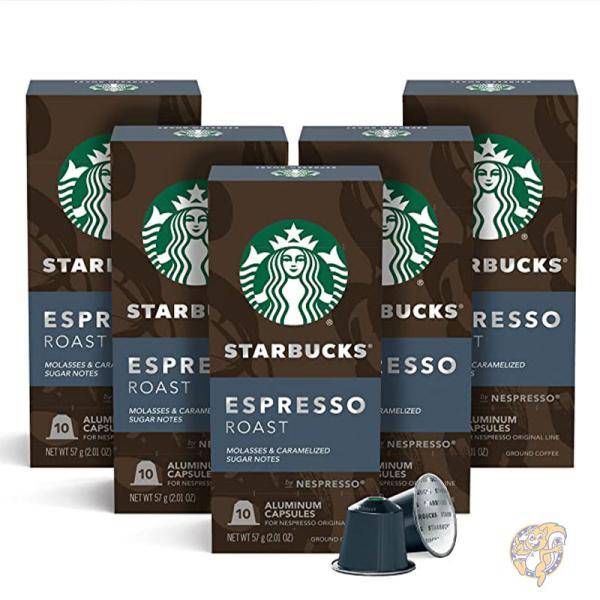 【クーポン配信中】Starbucks スターバックス by ネスプレッソ ダーク ロースト エスプレッソ サーブ カプセル　スタバコーヒー まとめ買い