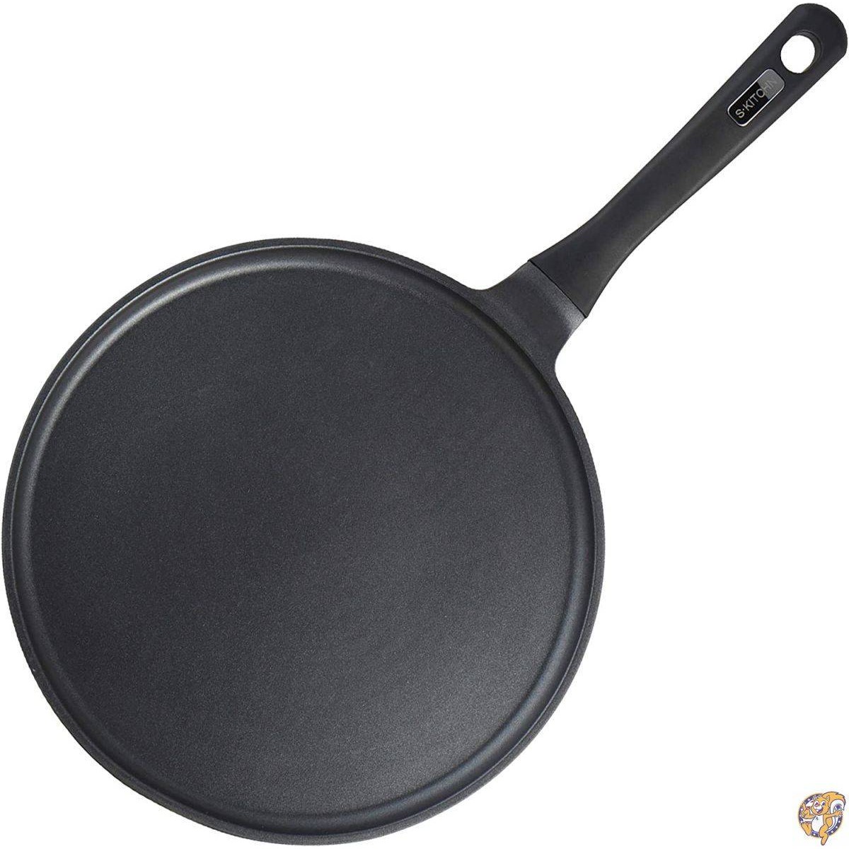 S・KITCHN クレープパン ノンスティック ドサパン ロティインディアン用タワパン パンケーキグリドル IH調理器対応 トルティーヤ共通