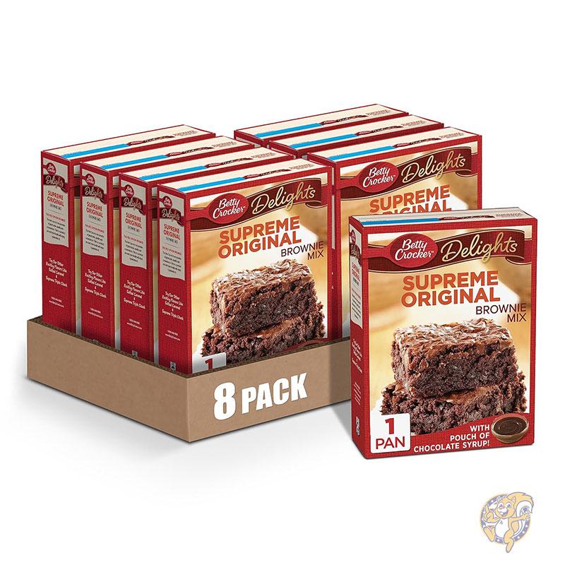 ブラウニー ミックス シュープリーム オリジナル 453g (8個入り) お菓子作り Betty Crocker ベティ・クロッカー 送料無料 アメリカ食品 アメリカ輸入｜パームスアメリカ