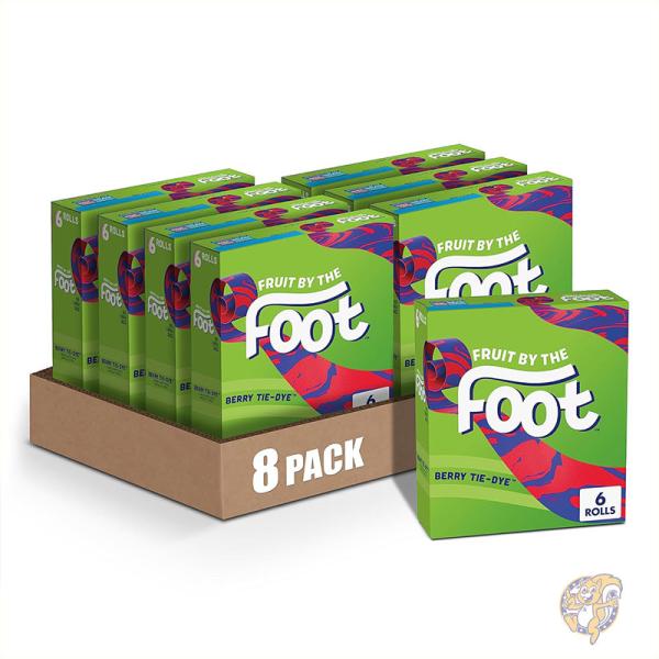 【ポイント2倍!15日】フルーツ バイ ザ フット Fruit by the Foot グミ フルーツ風味 お菓子 6 個入り (8 個パック)