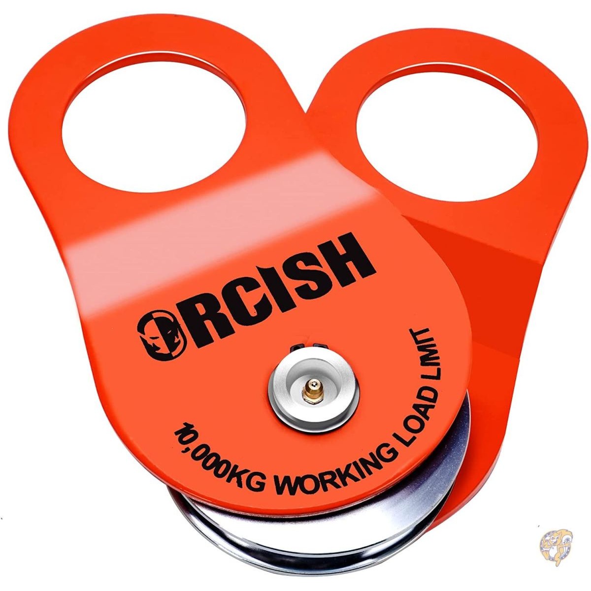ORCISH 10T スナッチブロック リカバリーウインチ牽引プーリーブロック オフロードリカバリーアクセサリー 容量22000ポンド (オレンジ) 送料無料