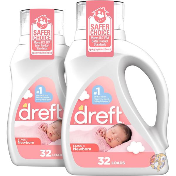 【ポイント2倍!15日】ドリフト Dreft ステージ 1 新生児用 低刺激性 洗濯洗剤 幼児向け ナチュラル 1304g 2個 アメリカ洗剤 9,545円