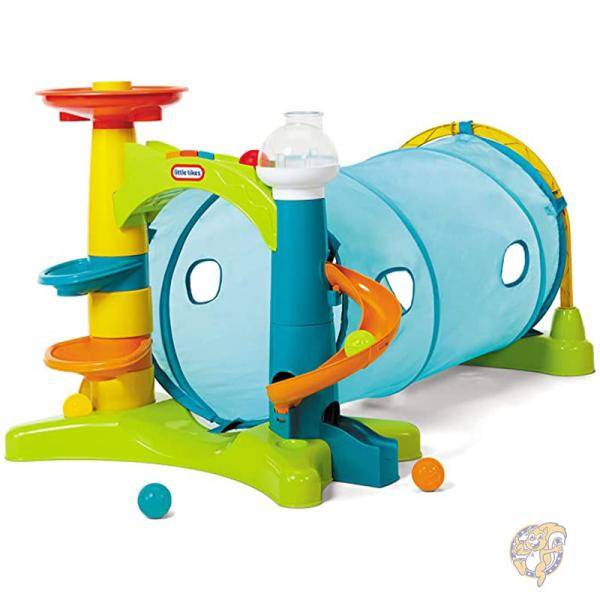 【クーポン配信中】Little Tikes リトルタイクス 子供用おもちゃ 2-in-1 アクティビティトンネル 遊具 658365EUC|パームスアメリカ