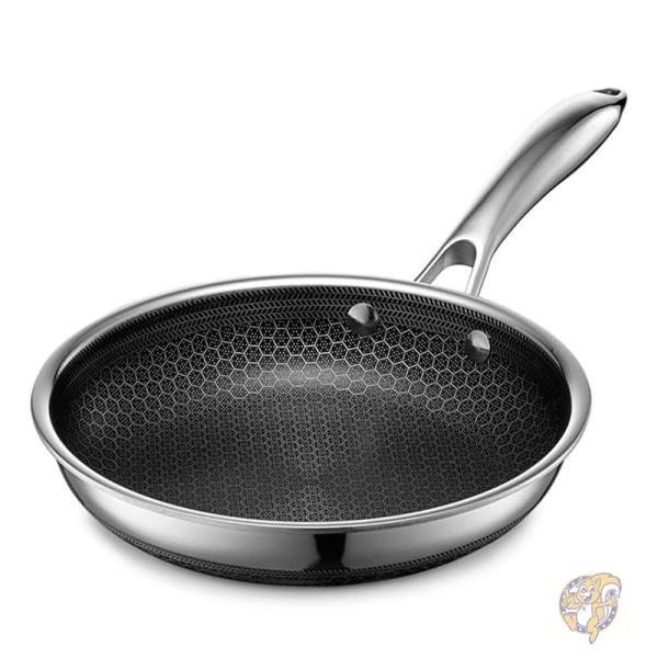 HexClad フライパン 20cm 蓋付き【焦げ付き防止加工】 20 cm HexClad Hybrid Pan with Lid | HexClad 公式