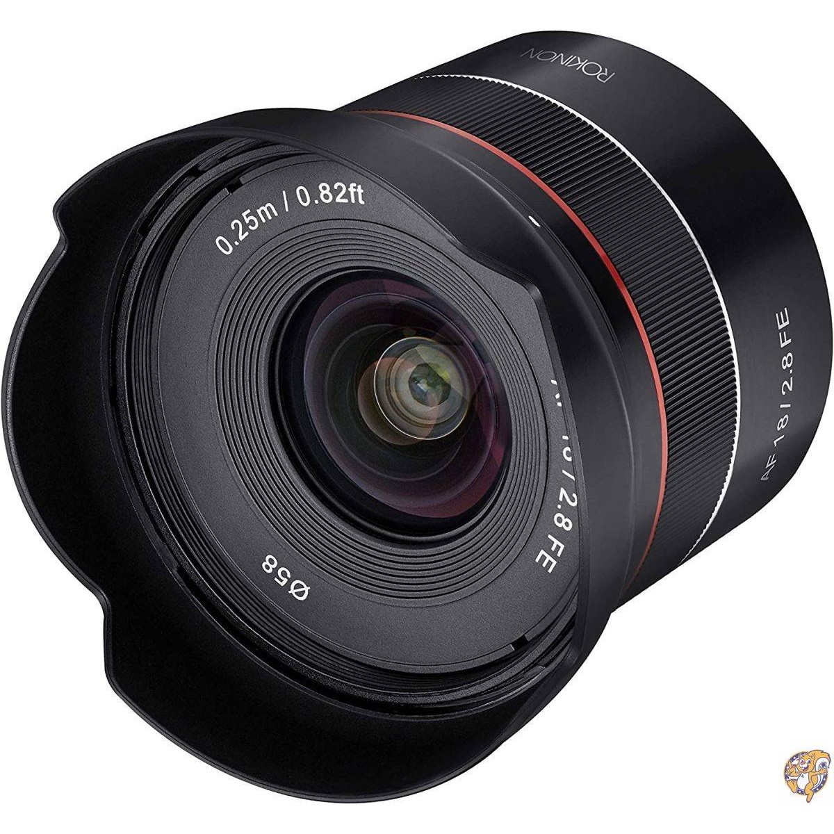 ROKINON AF 18mm F2.8 広角オートフォーカスフルフレームレンズ Sony Eマウント用 ブラック