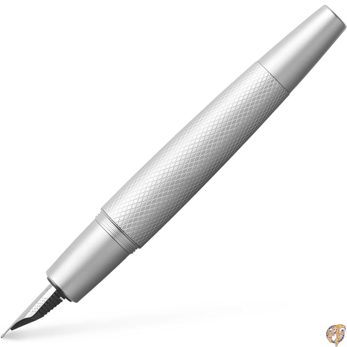 【クーポン配信中】FABER-CASTELL ファーバーカステル 万年筆 F 細字 エモーション ピュアシルバー FC148671 両用式 正規輸入品