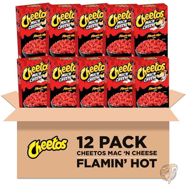チートス Cheetos マック & チーズ フラミン ホット158g ボックス (12 個パック)｜パームスアメリカ