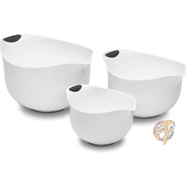 【クーポン配信中】クイジナート ミキシングボウル 3個セット ホワイト Cuisinart キッチンボウル 送料無料