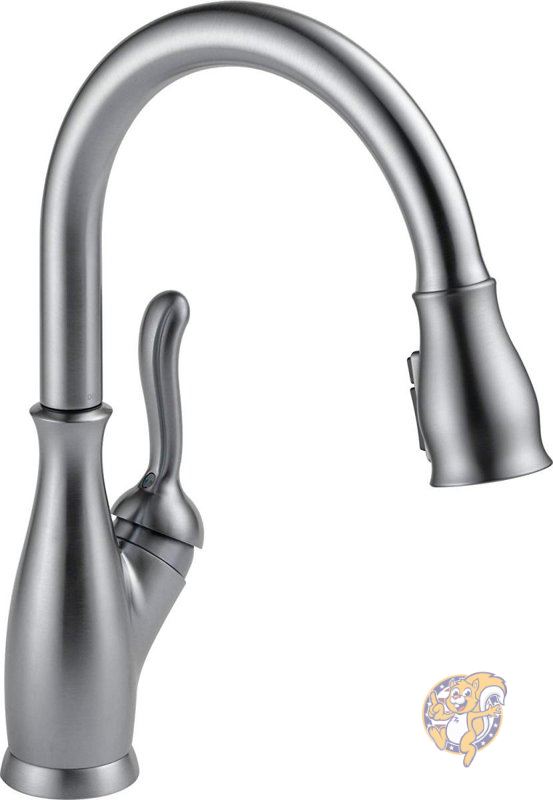 【クーポン配信中】デルタフォーシット DELTA FAUCET 9178-AR-DST リーランド シングル プルダウン キッチン 蛇口 ハンドル ステンレス 並行輸入 送料無料