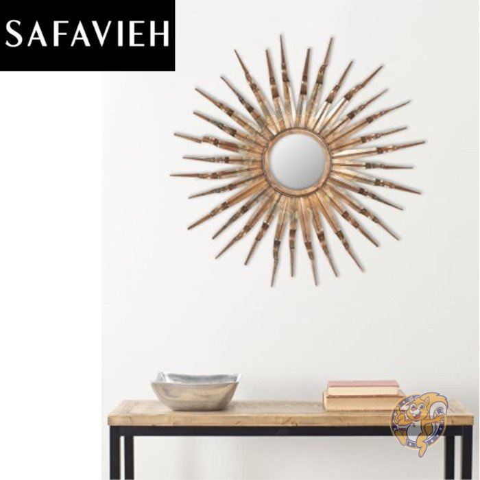 【クーポン配信中】【Safavieh】ウォールミラー 壁掛け 銅 84cm 送料無料