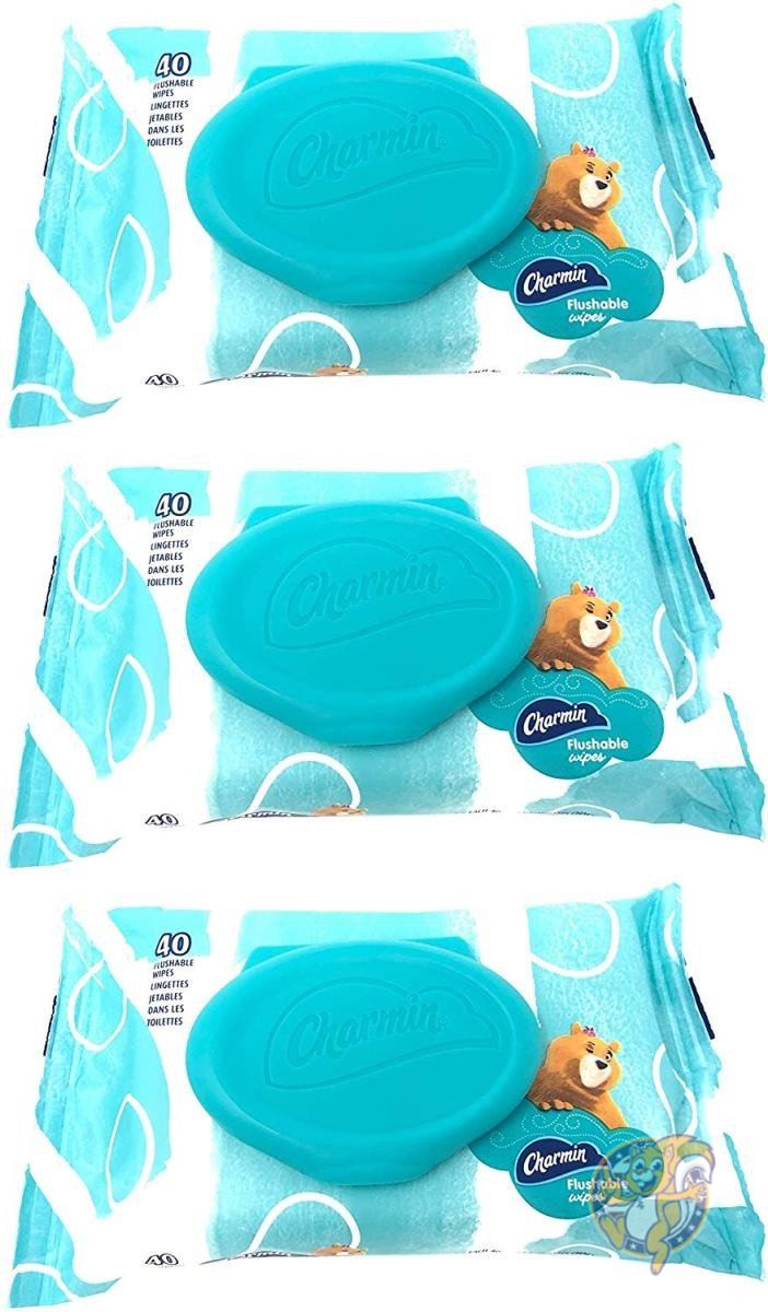 【25日最大4000円クーポン】チャーミン ウェットティッシュ Charmin トイレに流せる アルコールフリー 大人用 3パック　トレに流せるウェットティッシュ　アメリカ日用品 送料無料｜パームスアメリカ