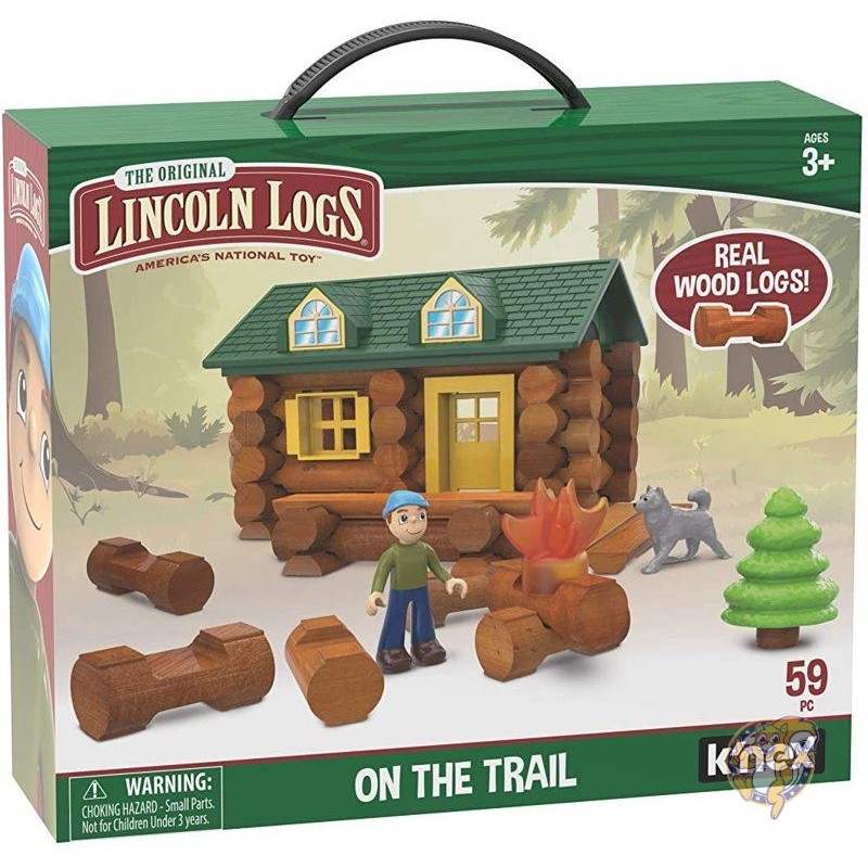 【ポイント2倍!15日】リンカーン ログ LINCOLN LOGS 丸太小屋 (59ピース) 00821 幼児教育玩具 送料無料