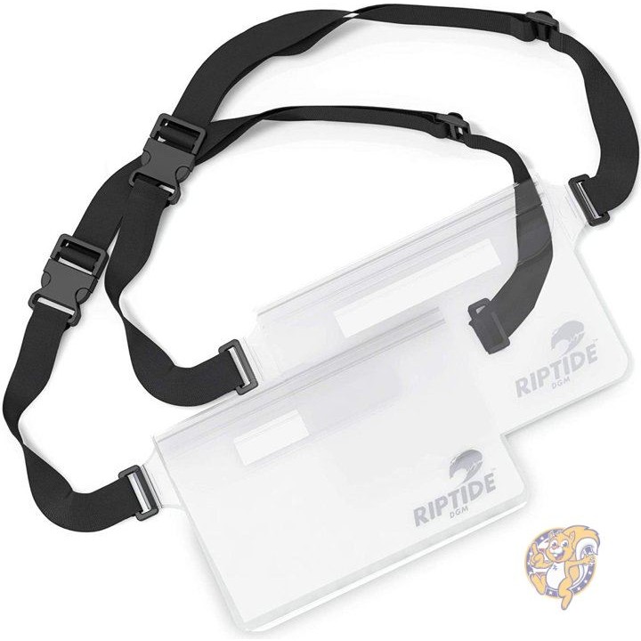 防水ポーチ2パック Riptide 調節可能ウエストストラップ 送料無料