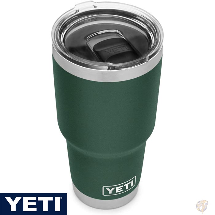 【クーポン配信中】YETI Rambler 30 oz　YETI ランブラー　イエティ ランブラー 887ml 　YETI タンブラー ステンレススチール YETI 真空断熱 魔法瓶　YETI マグカップ　YETIコップ　YETI キャンプ用品　YETI 食器　アメリカ輸入品　☆Green☆ 送料無料