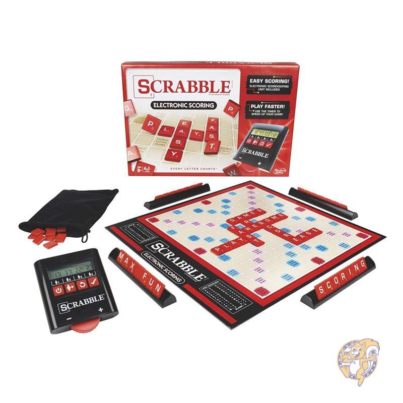 【クーポン配信中】ハズブロ HASBRO ボード ゲーム スクラブル Scrabble 電子 スコア おもちゃ 並行輸入品 送料無料