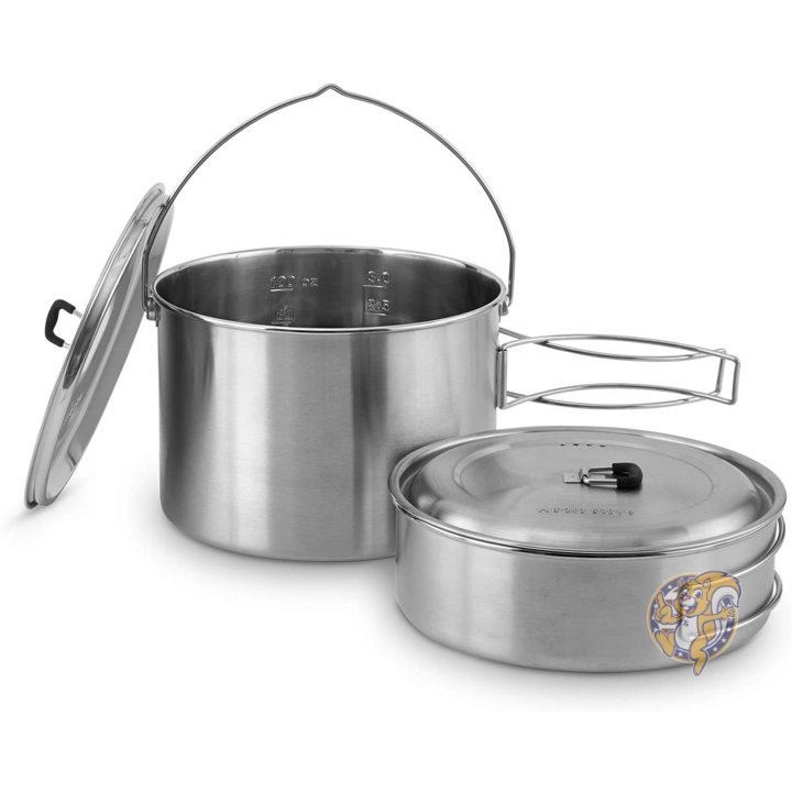 【25日最大4000円クーポン】2ポットセット Solo Stove POT3 ステンレススチールキャンプ用 送料無料｜パームスアメリカ