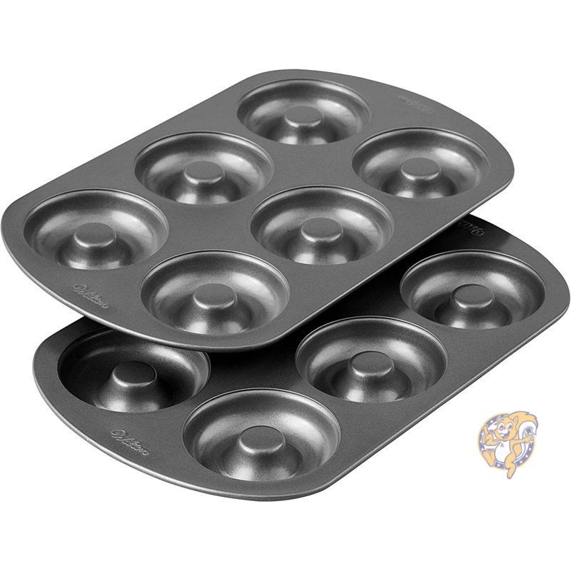 【クーポン配信中】ウィルトン ノンスティック6空洞ドーナツベーキングパン Wilton 2個セット 送料無料|パームスアメリカ