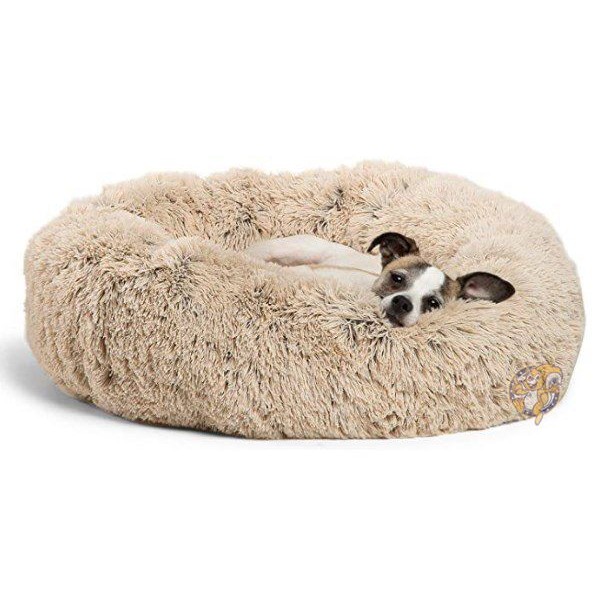 【クーポン配信中】ペット用ベッド 小型犬 猫 ドーナツ型 58.4cm Taupe 送料無料｜パームスアメリカ
