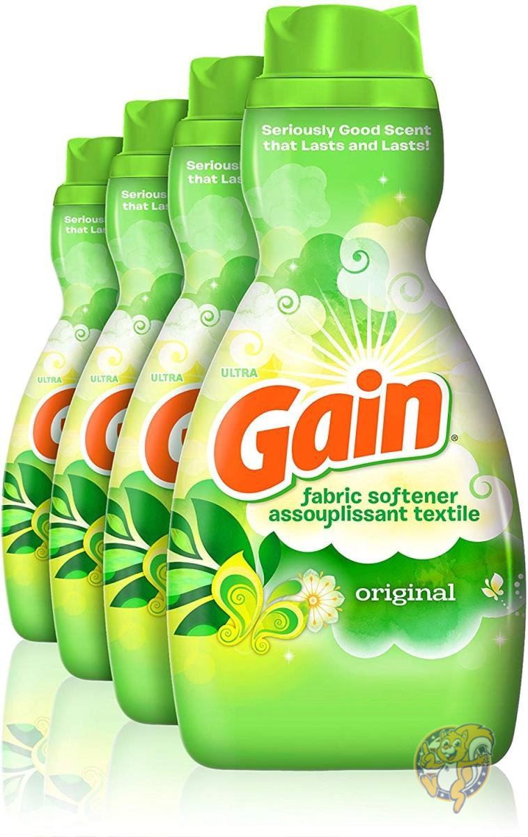 【クーポン配信中】ゲイン 液体柔軟剤 Gain CO158-AF ソフト 41オンス 4本入り オリジナル 送料無料|パームスアメリカ