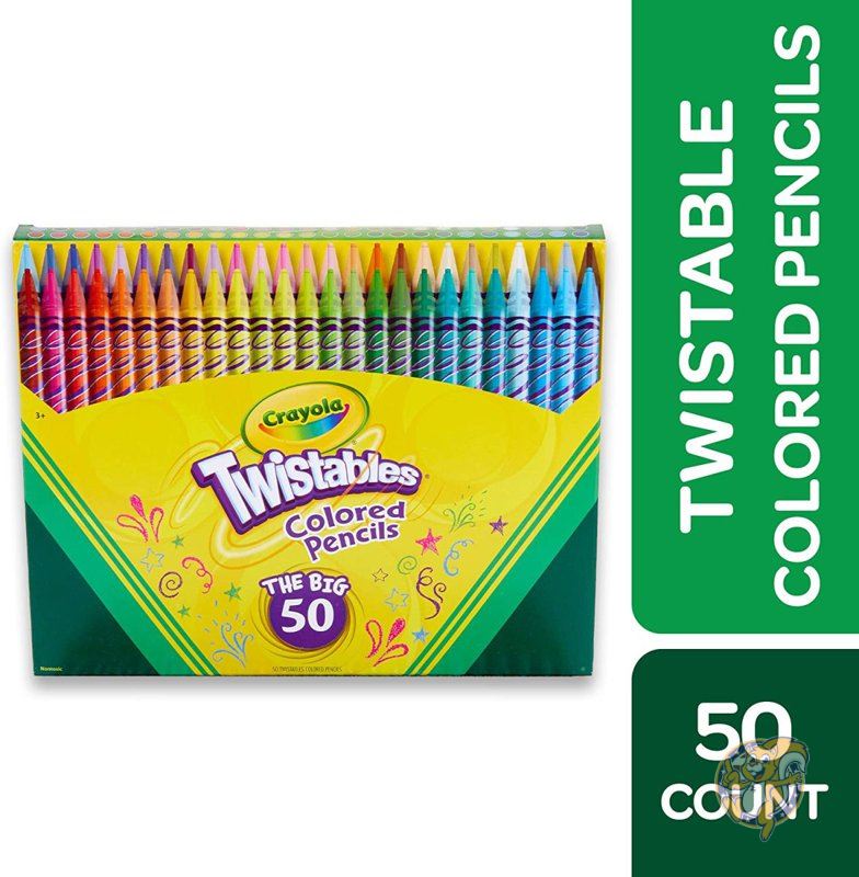 クレヨラCrayola ツイスト式色鉛筆セット 50色 68-7406 文房具 送料無料 6,650円