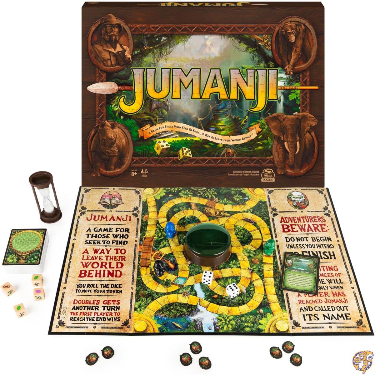 【クーポン配信中】Jumanji The Game アクションコメディ映画に基づいたクラシックな怖い冒険ファミリーボードゲーム 子供と大人向け
