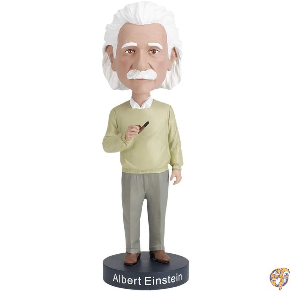 【クーポン配信中】Royal Bobbles アルバート・アインシュタイン・ボブルヘッド プレミアムポリレジン製本物そっくりのフィギュア ユニークなシリアルナンバー 精巧なディテール