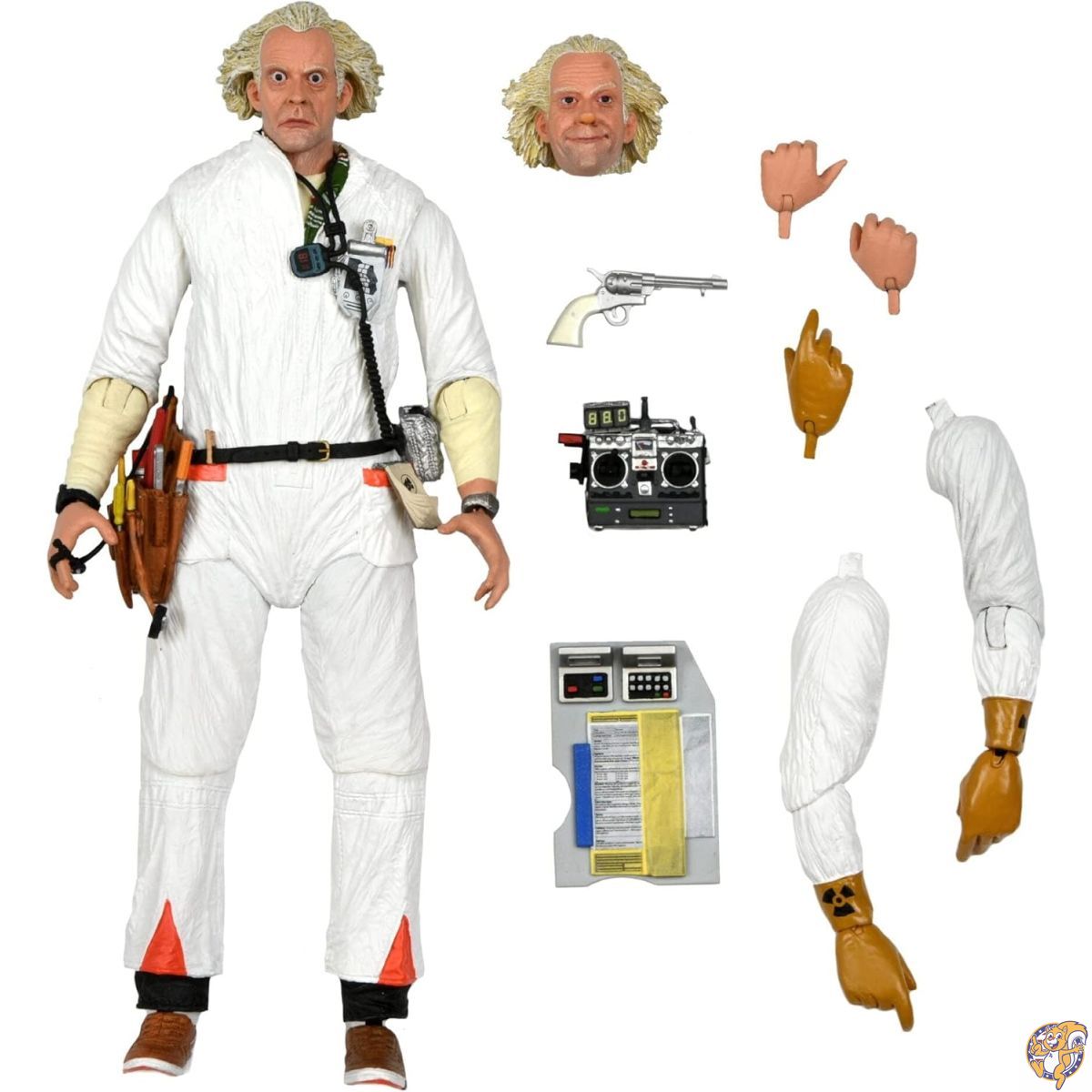 【クーポン配信中】NECA バック・トゥ・ザ・フューチャー - アルティメット ドック ブラウン 1985-7インチスケール アクションフィギュア｜パームスアメリカ