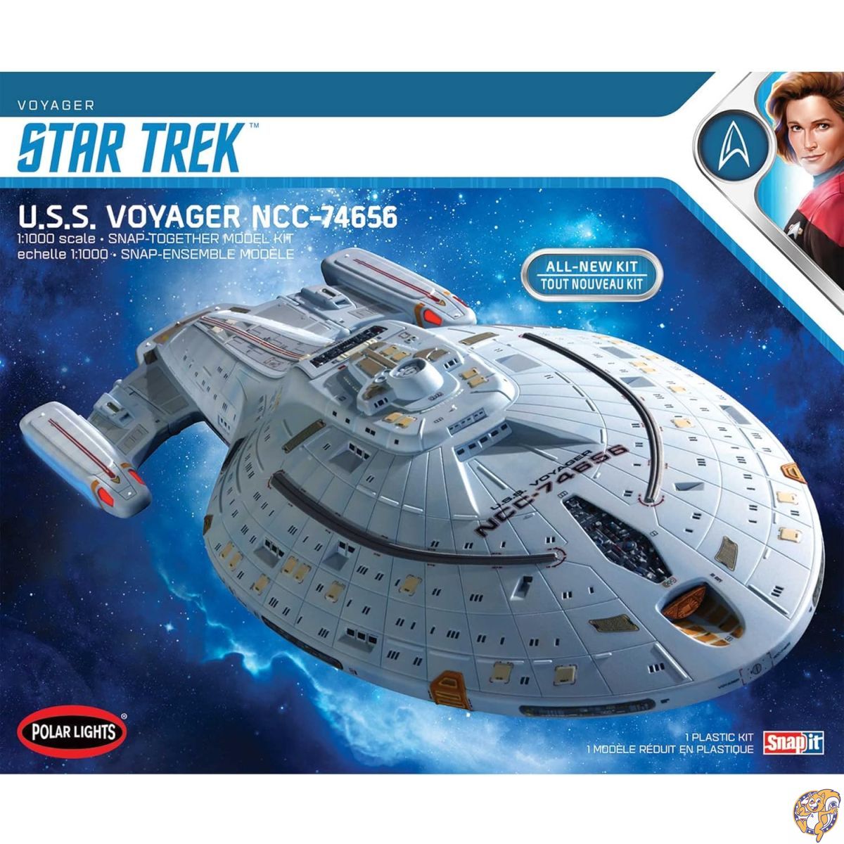 【先着55名様!全品555円クーポン配信中】ポーラライツ スタートレック:ヴォイジャー U.S.S.ヴォイジャー 1/1000スケール プラモデル POL980