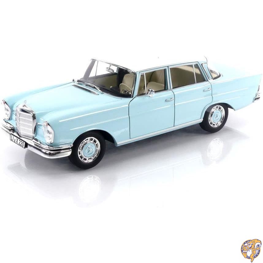 【クーポン配信中】ノレブ 1/18 メルセデスベンツ 220 S 1965 ライトブルー フル開閉機構 NOREV ミニカー
