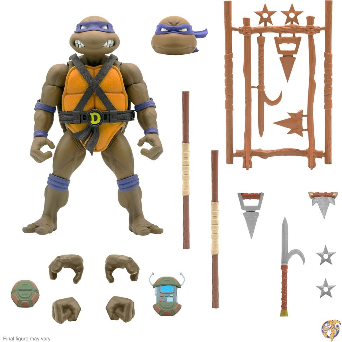 【クーポン配信中】Super7 ULTIMATES!ティーンエイジ・ミュータント・ニンジャ・タートルズ・ドナテロ - 7インチ TMNT アクションフィギュア アクセサリー付き クラシックカートゥーン コレクター収集品とレトロトイ|パームスアメリカ