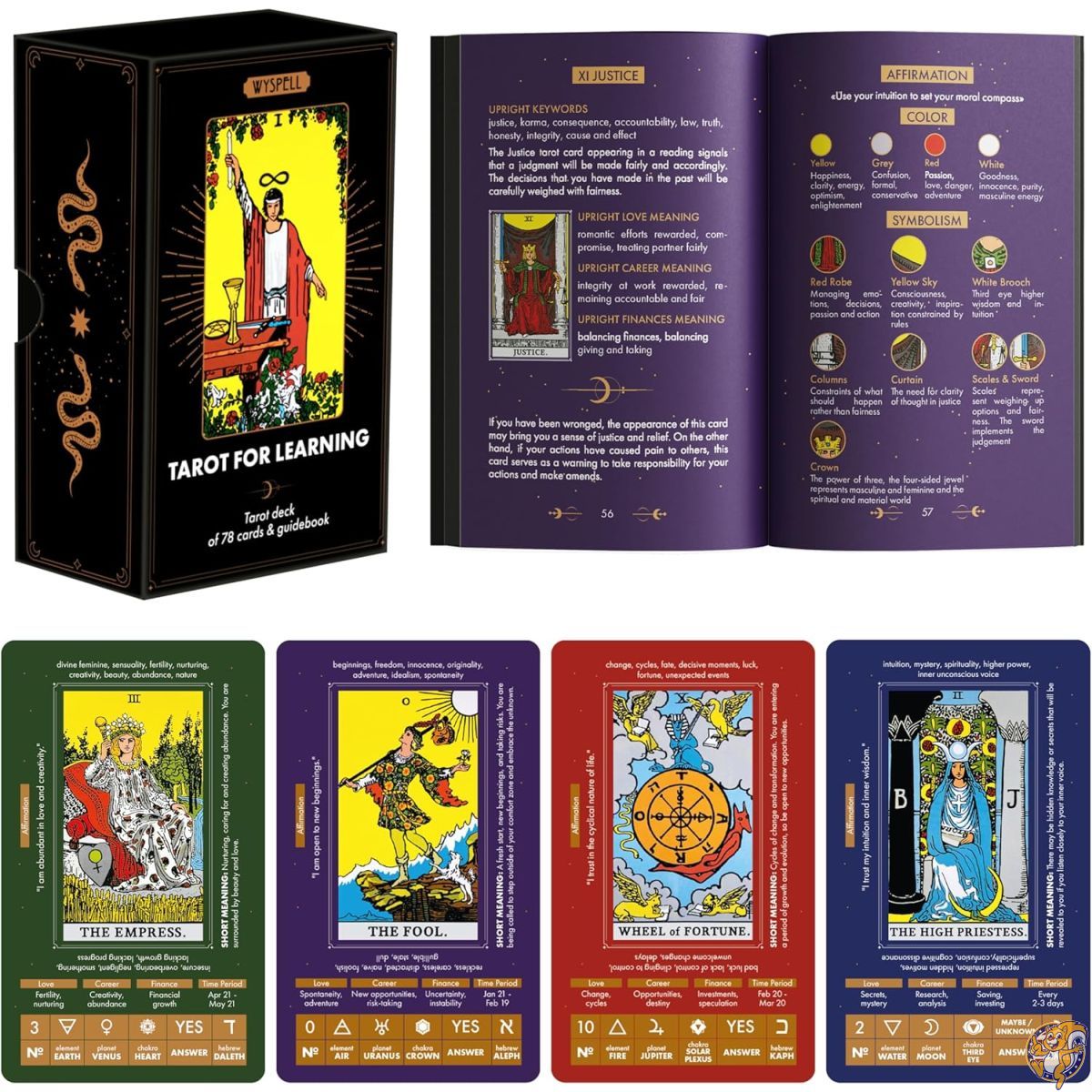 タロット占い教本とタロットカード