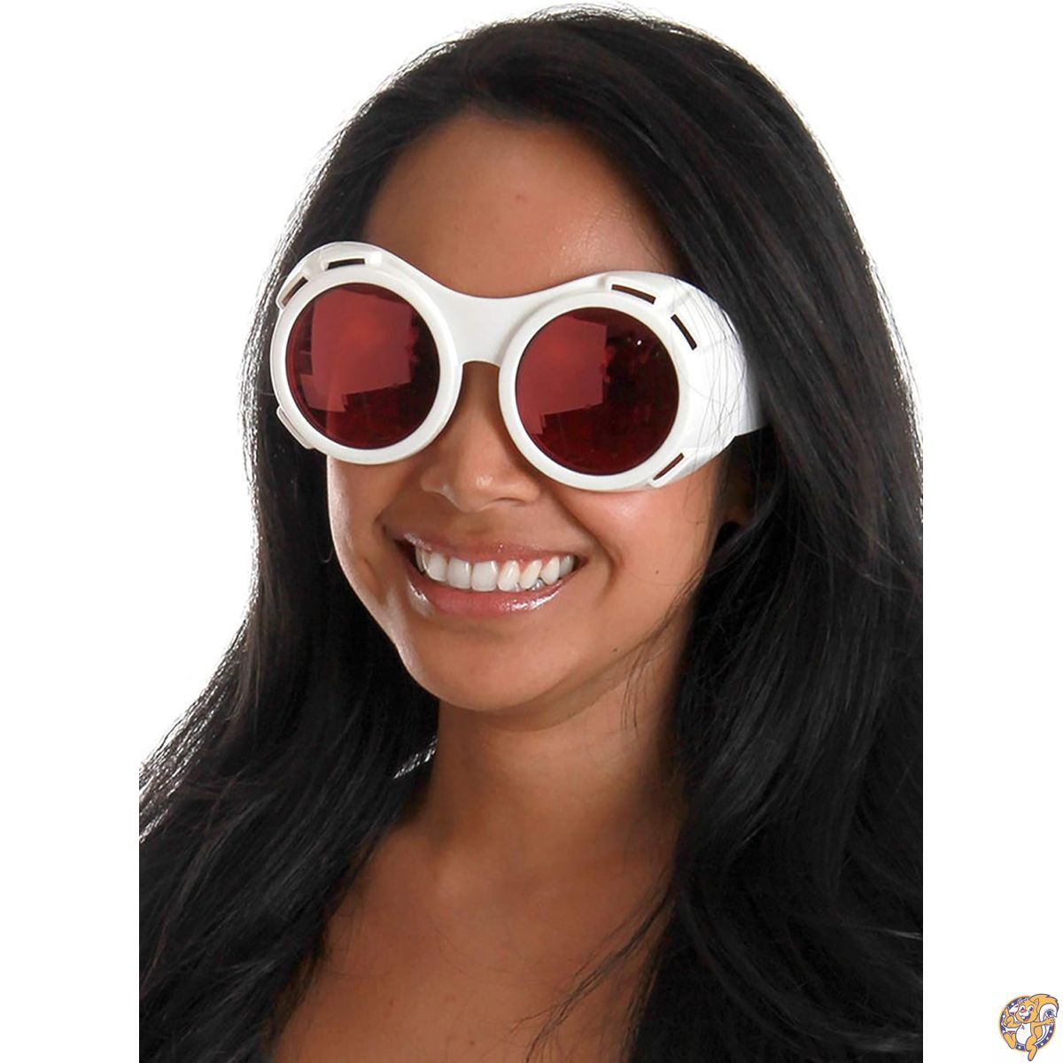[イロープ] Hyper Vision Costume Goggles: White & Red